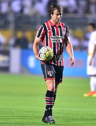 Expulsão Lugano Santos X São Paulo (Foto: Marcos Ribolli)