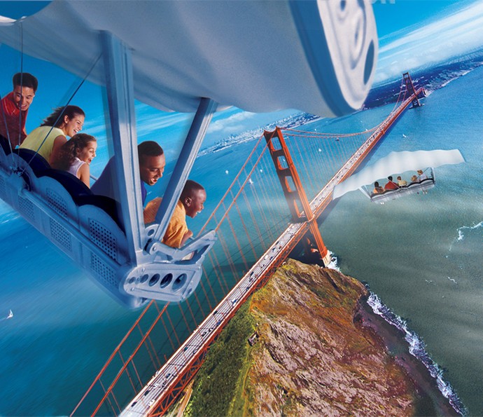 Soarin no Epcot Soarin’ Around the World vai levar os passageiros para visitar as paisagens mais bonitas do planeta (Foto: Walt Disney World)