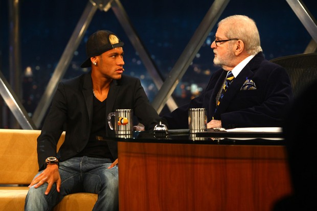 Neymar no programa do Jô (Foto: Iwi Onodero / EGO) Neymar no programa do Jô (Foto: Iwi Onodero / EGO)
