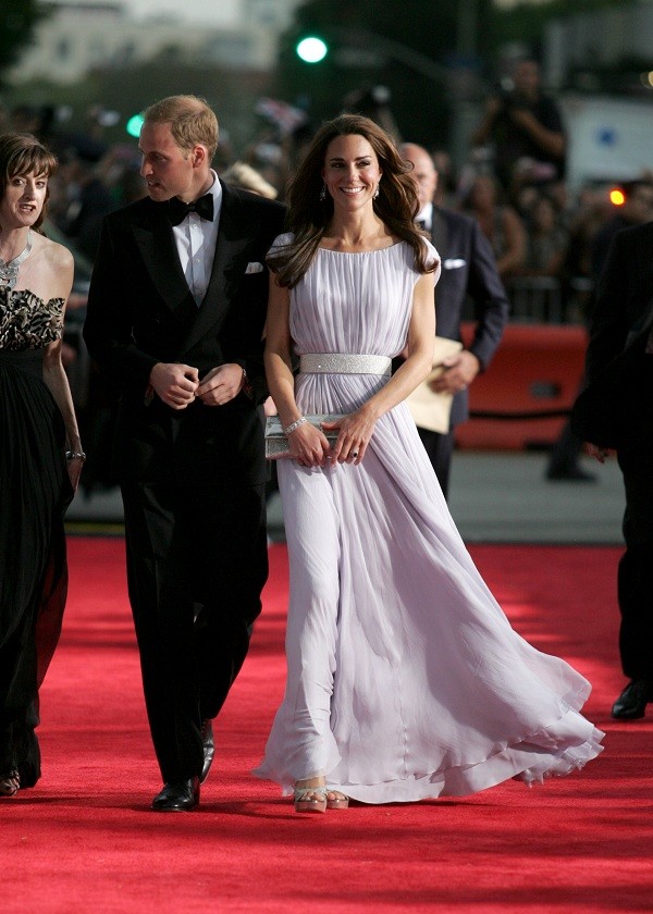 A princesa e seu look pastel de Sarah Burton, diretora criativa da Alexander McQueen (Foto: Getty Images ) A princesa e seu look pastel de Sarah Burton, diretora criativa da Alexander McQueen (Foto: Getty Images )