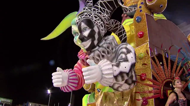 Carnaval em Santos (Foto: Reprodução/TV Tribuna)