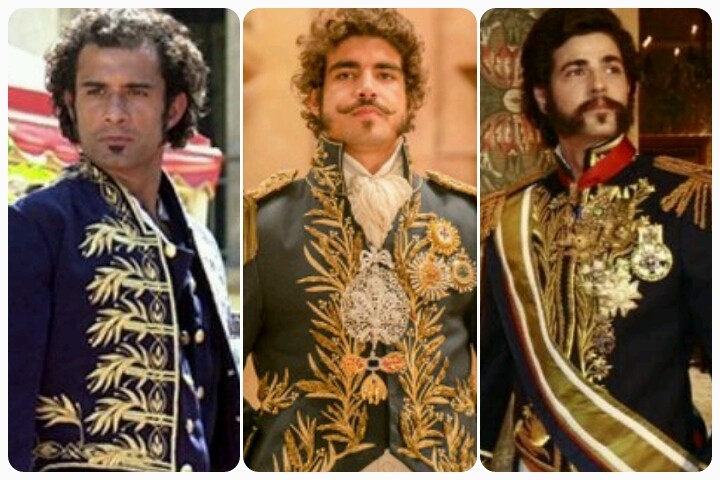 Marcos Pasquim, Caio Castro e Reynaldo Gianecchini foram alguns dos atores que já interpretaram Dom Pedro I na TV (Foto: Divulgação/TV Globo)