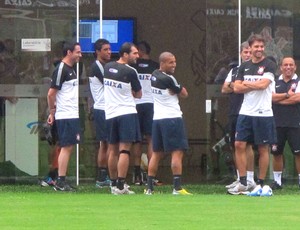 Treino Corinthians Titulares (Foto: Diego Ribeiro / Globoesporte.com)