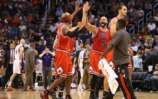 Chicago Bulls comemoração (Foto: Getty)