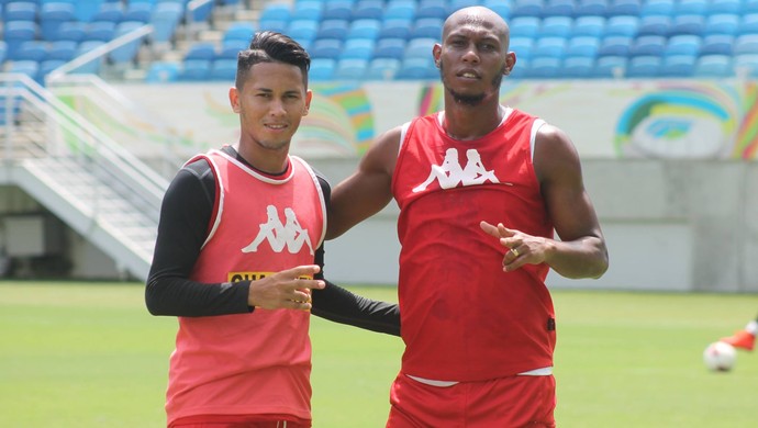 Reis e Flávio Boaventura - América-RN (Foto: Canindé Pereira/Divulgação)