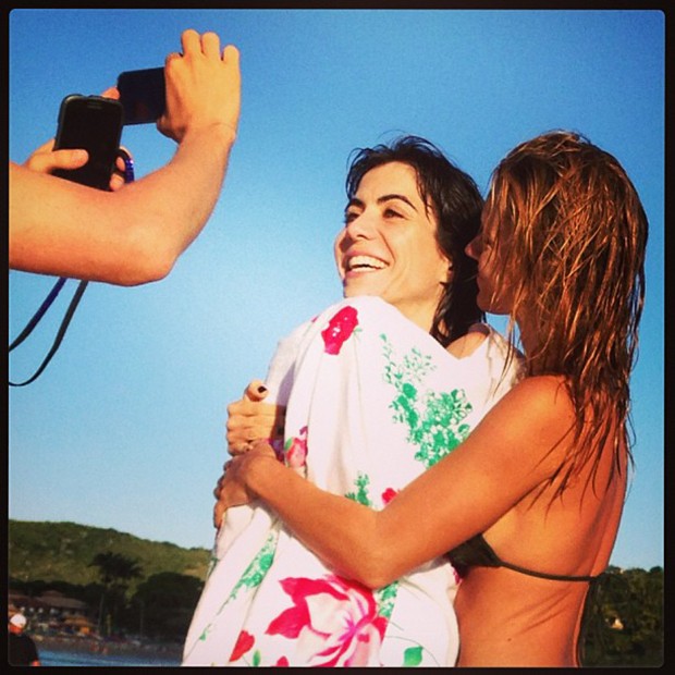Carolina Dieckmann e amiga (Foto: Instagram / Reprodução)