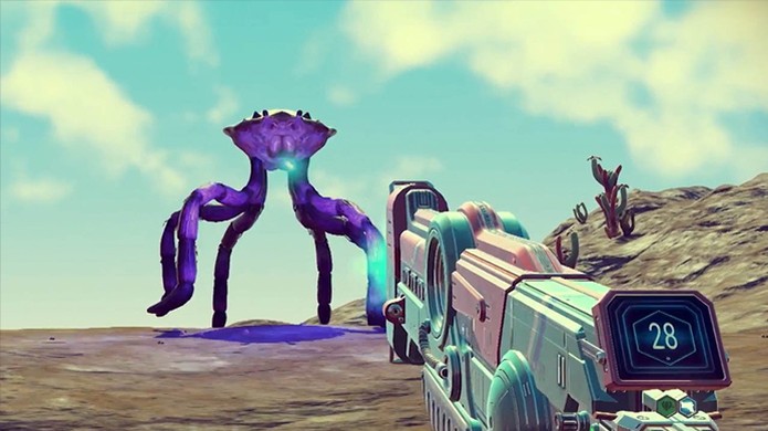 No Man's Sky nos mostra um pouco de seus intensos combates nas superfícies dos planetas e no espaço sideral (Foto: Reprodução/YouTube) (Foto: No Man's Sky nos mostra um pouco de seus intensos combates nas superfícies dos planetas e no espaço sideral (Foto: Reprodução/YouTube)) No Man's Sky nos mostra um pouco de seus intensos combates nas superfícies dos planetas e no espaço sideral (Foto: Reprodução/YouTube) (Foto: No Man's Sky nos mostra um pouco de seus intensos combates nas superfícies dos planetas e no espaço sideral (Foto: Reprodução/YouTube))