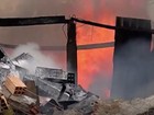 Fogo atinge pátio de veículos de Ferraz (Reprodução / TV Diário)