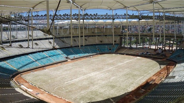 Obras Arena fonte nova copa 2014 (Foto: Arena)