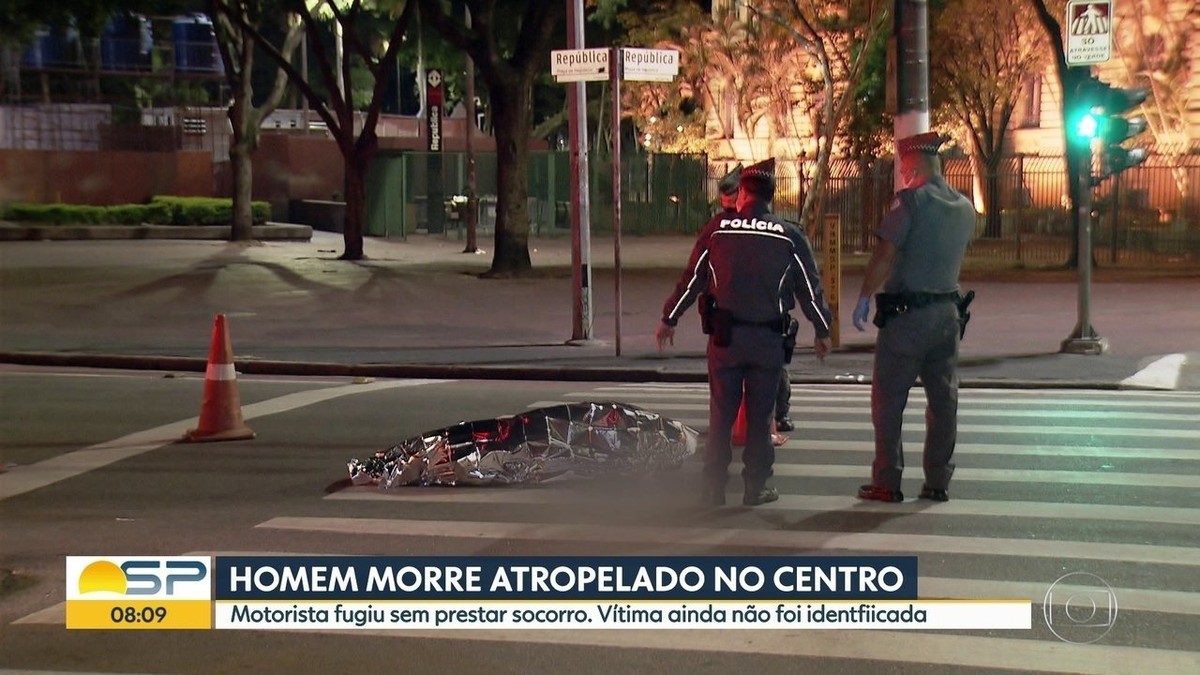 Homem morre atropelado no Centro de SP São Paulo G1