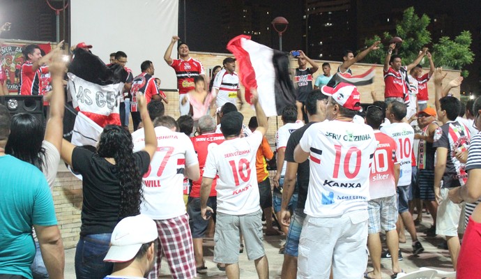 Torcida River-PI (Foto: André Leal / GloboEsporte.com)