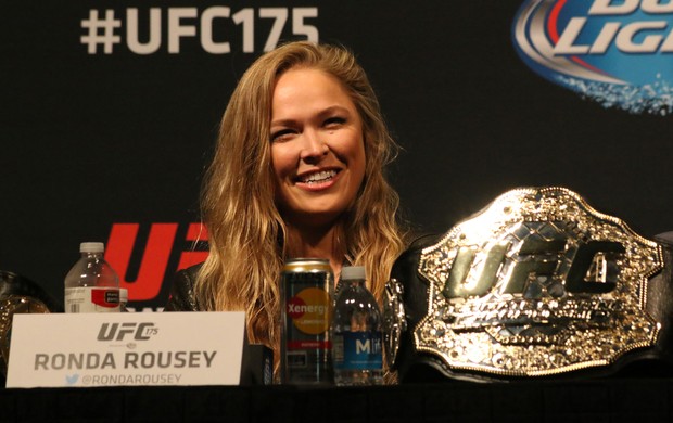 Ronda Rousey Coletiva UFC 175 (Foto: Evelyn Rodrigues)