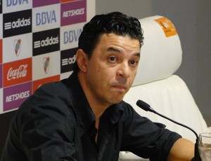 Marcelo Gallardo, técnico do River (Foto: Marco Antônio Astoni)