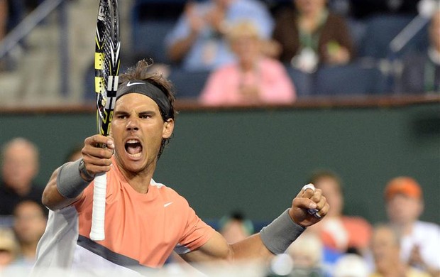 Rafael Nadal comemora vitória no Masters 1000 de Indian Wells (Foto: Reuters)