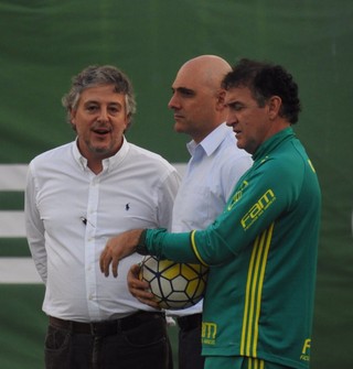 Paulo Nobre Mauricio Galiotte Cuca Palmeiras (Foto: Felipe Zito)