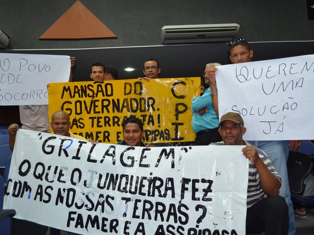 Produtores rurais ocupam plenário da Assembleia Legislativa de Roraima e garantem que só saem com instalação da CPI das Terras (Foto: Érico Veríssimo/G1)