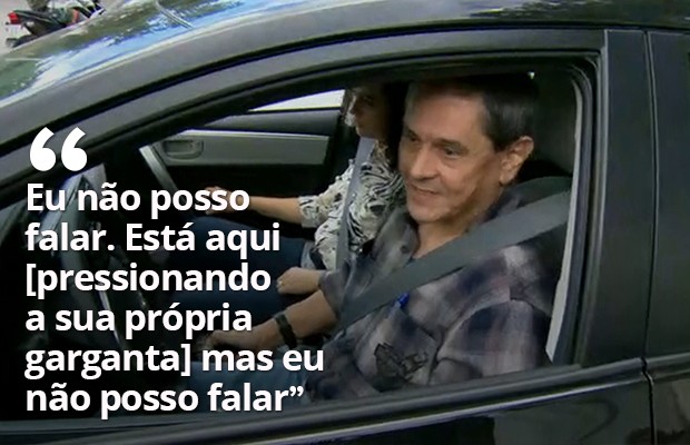 Jefferson diz que não pode falar sobre Lava Jato (Foto: Reprodução / TV Globo)