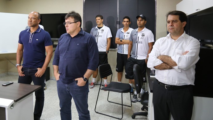 Ceará, Sérgio Soares, Robinson de Castro, Evandro Leitão (Foto: Christian Alekson / cearasc.com)