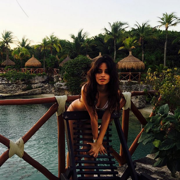 Camila Cabello em Cancún, no México (Foto: Instagram/ Reprodução)