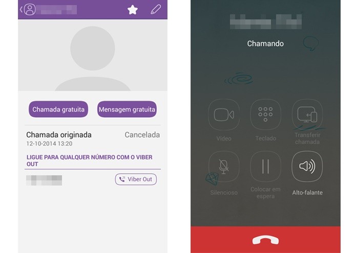 Viber permite chamadas de voz gratuitas entre seus usuários (Foto: Reprodução/Lívia Dâmaso)