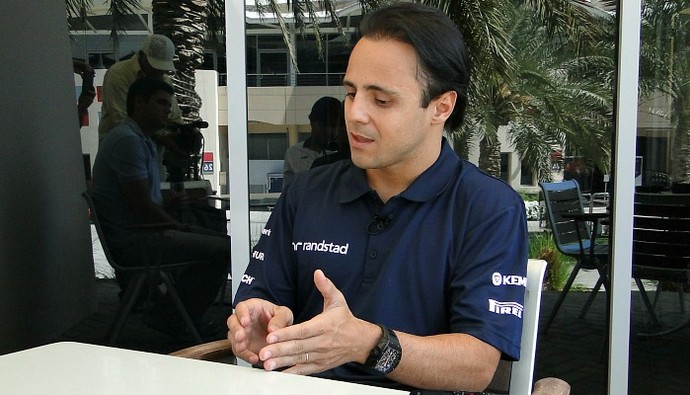 Felipe Massa entrevista Esporte Espetacular Bahrein (Foto: Rafael Lopes/Voando Baixo)