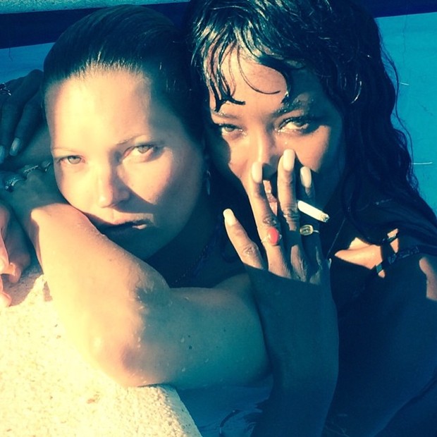 Kate Moss e Naomi Campbell (Foto: Reprodução/ Instagram)