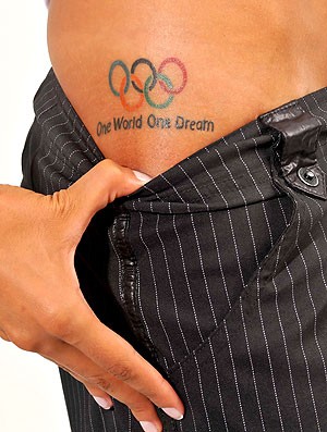 Sheilla tatuagem Olimpíadas (Foto: Divulgação)