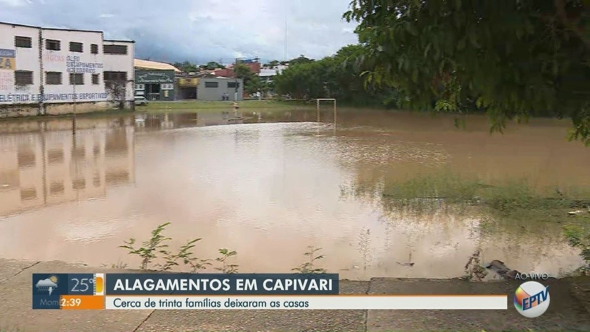 Chuva Rio Capivari Transborda E Ao Menos Fam Lias Deixam Casas