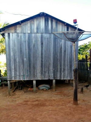 Casa onde as duas menores brigaram e uma delas ficou ferida (Foto: Divulgação/PM-AC)