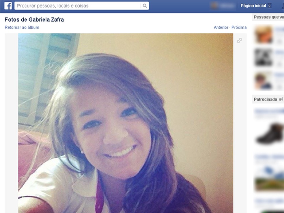 Gabriela Zafra, de 16 anos, morreu após ser atendida cinco vezes em unidades de saúde de Ribeirão Preto (Foto: Reprodução/Facebook)