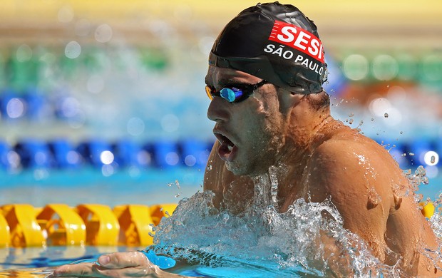 Thiago Pereira, da natação, no Maria Lenk (Foto: Satiro Sodre/SSPress)