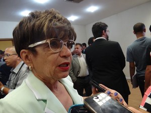 Presidente do TCE, Teresa Duere, informou que a última eleição municipal, em 2012, foi a que mais gerou problemas em transições (Foto: Luna Markman/G1)