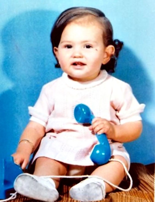 Thalía quando criança (Foto: Reprodução)