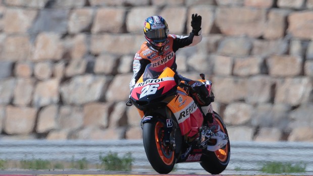 Dani Pedrosa vence GP de Aragón da MotoGP (Foto: AFP)