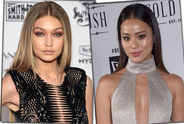 A top Gigi Hadid e a atriz Jamie Chung sempre aparecem com diferentes variações do tom  (Foto: Getty Images)