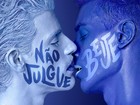 Campanha espalha cartazes em SP com a mensagem 'Não julgue. Beije'