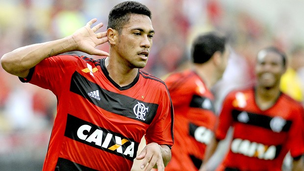 Hernane gol jogo Flamengo e Cricúma (Foto: Alexandre Vidal / Fla Imagem)