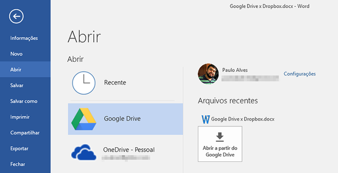Google Drive oferece integração com Office (Foto: Reprodução/Paulo Alves) (Foto: Google Drive oferece integração com Office (Foto: Reprodução/Paulo Alves)) Google Drive oferece integração com Office (Foto: Reprodução/Paulo Alves) (Foto: Google Drive oferece integração com Office (Foto: Reprodução/Paulo Alves))