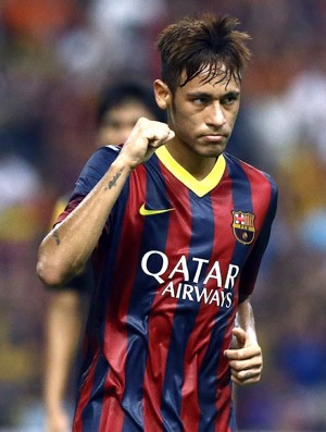 Neymar Comemoração Barcelona (Foto: Getty Images)