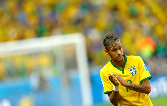 Neymar brasil Colômbia Arena Castelão (Foto: Agência Reuters)