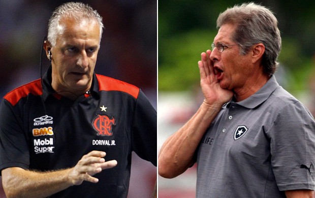 Montagem - Dorival Junior e Oswaldo de Oliveira, Flamengo x Botafogo (Foto: Agência O Globo)
