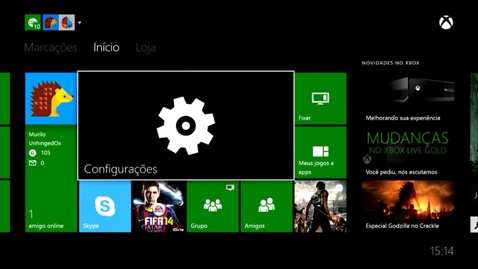 Xbox One: como configurar uma senha de segurança no console (Foto: Reprodução/Murilo Molina)
