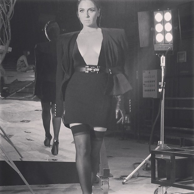 Giovanna Antonelli em ensaio de sua personagem em 'Em família' (Foto: Instagram/ Reprodução)
