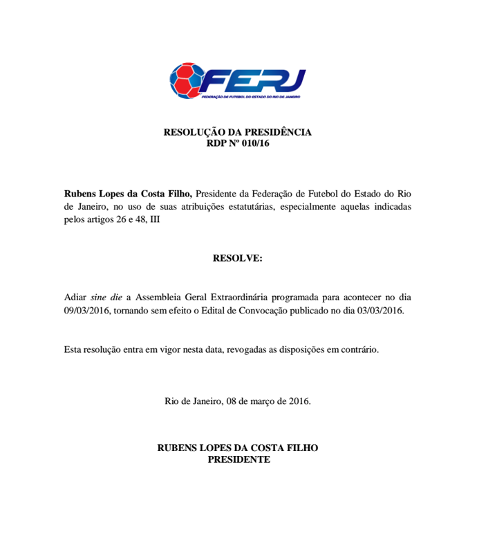 Documento Ferj
