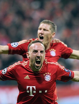 comemoração Ribery - Bayern e Real (Foto: Ag. AFP)