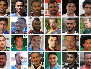 MONTAGEM - contratações clubes brasileiros