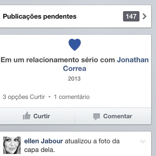Ellen Jabour assume o "relacionamento sério" com Jonathan Correa (Foto: Reprodução/Instagram)