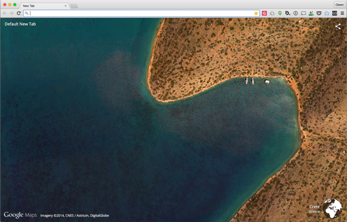 Extensão do Google traz fotos do Earth para o Chrome (foto: Reprodução/The Next Web)