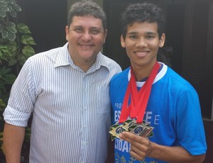 Atleta ribamarense (MA) Heuller Oliveira, bicampeão brasileiro de Taekwondo, em São Paulo (Foto: Glaucio Ericeira/Divulgação)