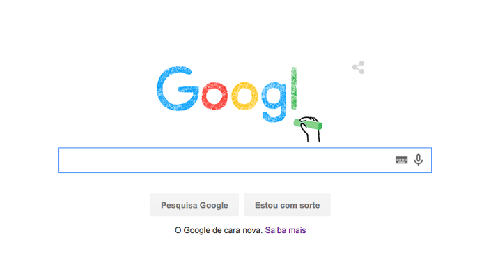 Doodle do Google revela novo logotipo do buscador (Foto: Reprodução/Google) Doodle do Google revela novo logotipo do buscador (Foto: Reprodução/Google)